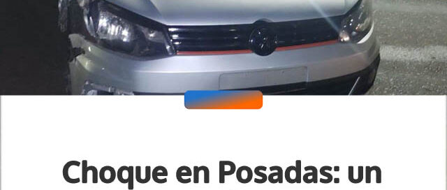 Choque en Posadas: un conductor tenía 2,47 g/l de alcohol en sangre