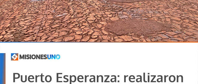 Puerto Esperanza: realizaron trabajos de limpieza sobre la calle San Francisco de Asís