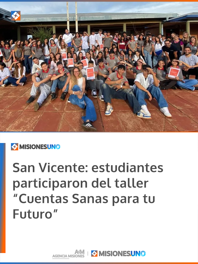 San Vicente: estudiantes participaron del taller “Cuentas Sanas para tu Futuro”