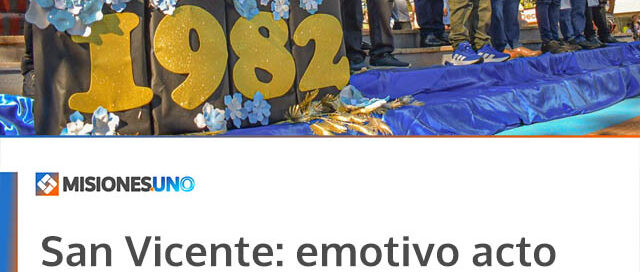 San Vicente: emotivo acto por Malvinas reunió a la comunidad a 44 años de la gesta