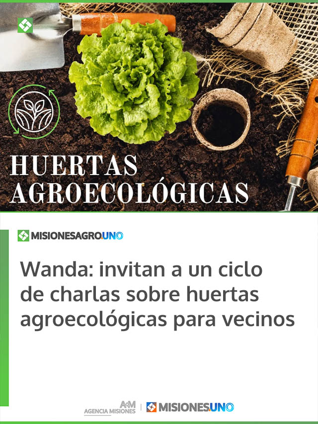 Wanda: invitan a un ciclo de charlas sobre huertas agroecológicas para vecinos