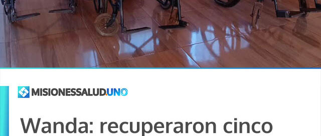 Wanda: recuperaron cinco sillas de ruedas y fortalecen el Banco de Ayudas Técnicas