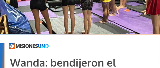 Wanda: bendijeron el nuevo espacio de la Escuela Municipal de Gimnasia Artística