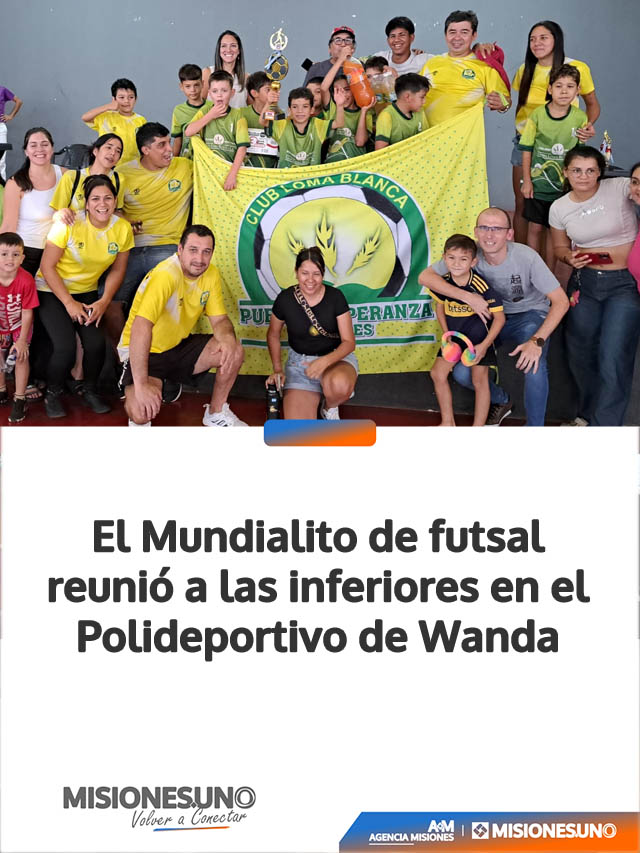 El Mundialito de futsal reunió a las inferiores en el Polideportivo de Wanda