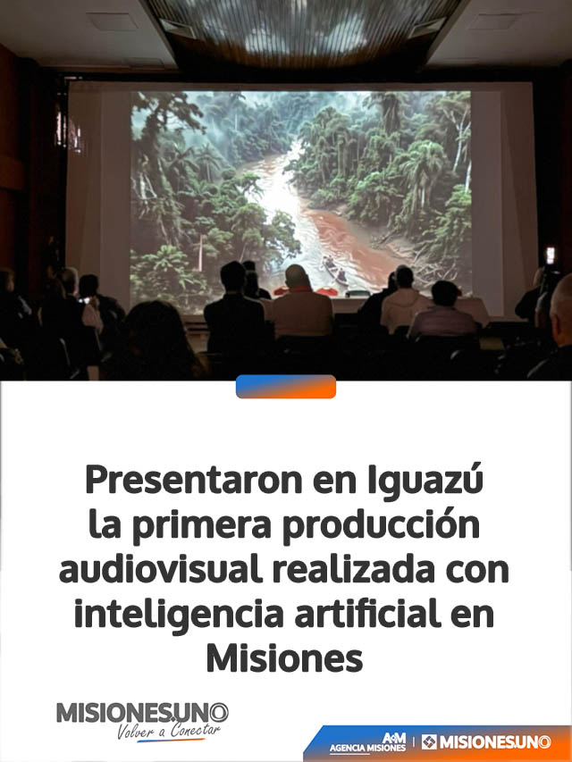 Presentaron en Puerto Iguazú la primera producción audiovisual realizada íntegramente con inteligencia artificial en Misiones