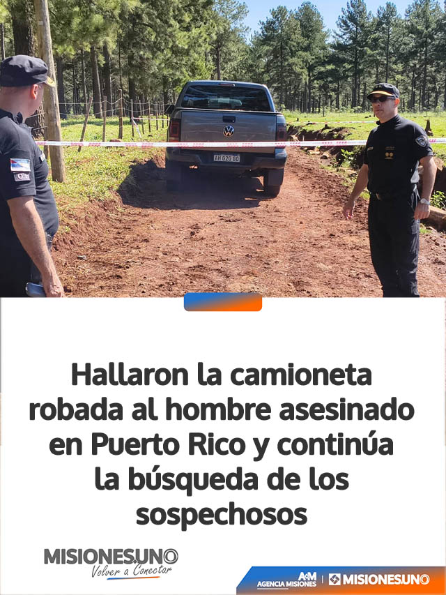 Hallaron la camioneta robada al hombre asesinado en Puerto Rico y continúa la búsqueda de los sospechosos