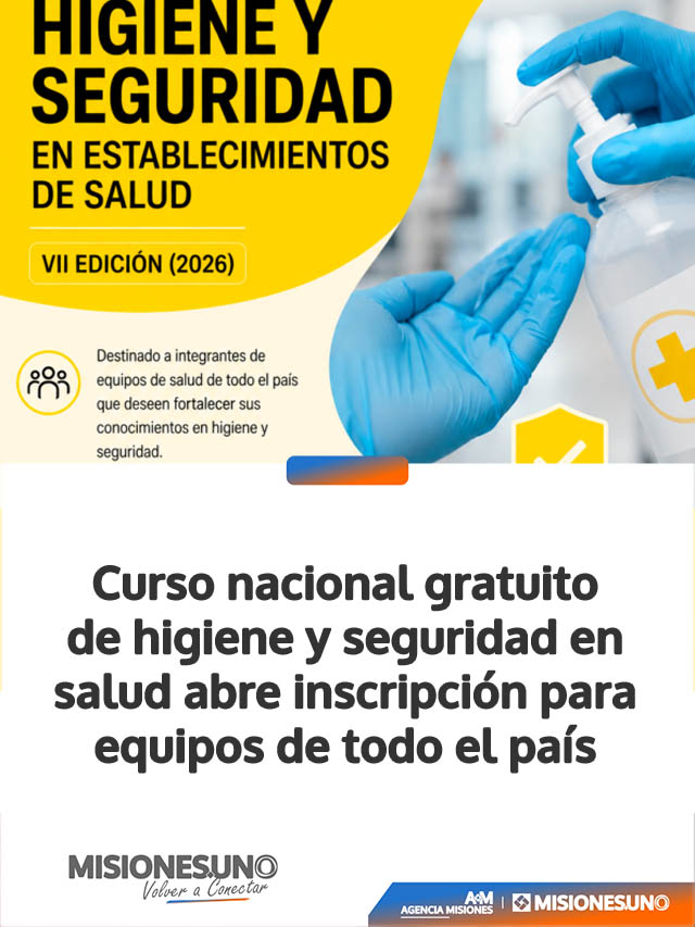 Curso nacional gratuito de higiene y seguridad en salud abre inscripción para equipos de todo el país
