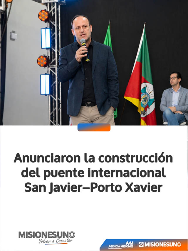 Anunciaron la construcción del puente internacional San Javier–Porto Xavier