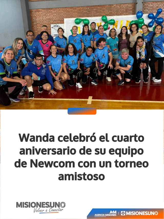 Wanda celebró el cuarto aniversario de su equipo de Newcom con un torneo amistoso