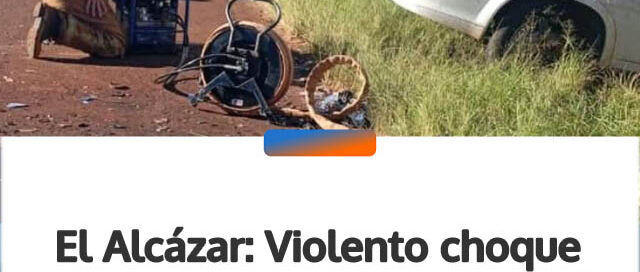 El Alcázar: Violento choque frontal sobre la Ruta 12 dejó varios heridos y una persona atrapada