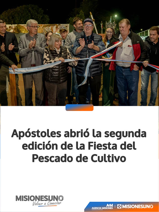 Apóstoles abrió la segunda edición de la Fiesta del Pescado de Cultivo