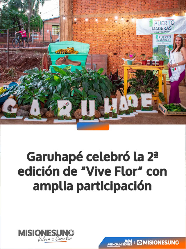 Garuhapé celebró la 2ª edición de “Vive Flor” con amplia participación