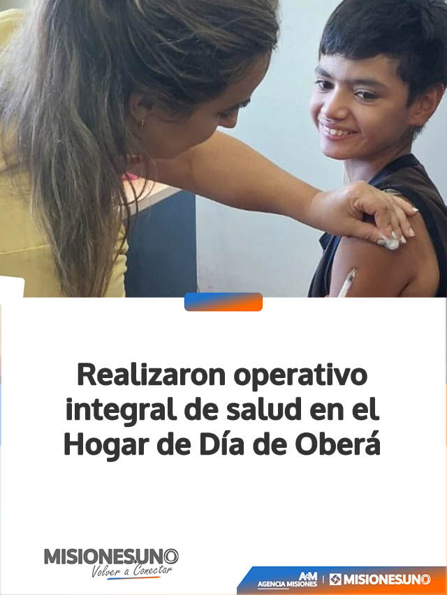 Realizaron operativo integral de salud en el Hogar de Día de Oberá