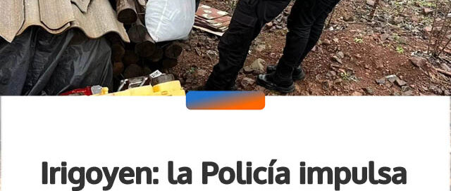 Irigoyen: la Policía impulsa un ropero solidario para asistir a familias vulnerables ante el frío