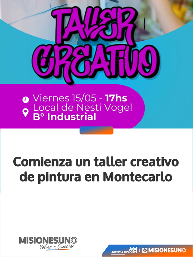 Comienza un taller creativo de pintura en Montecarlo