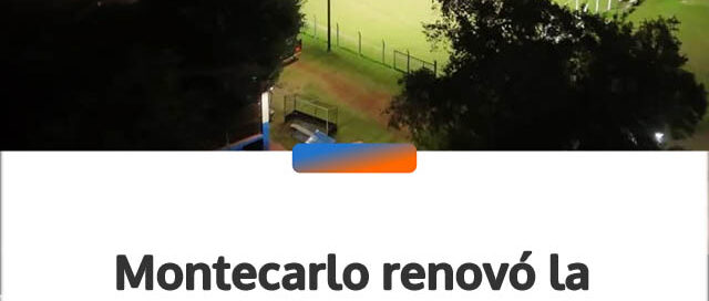 Montecarlo renovó la iluminación de su Campo de Deportes con tecnología LED