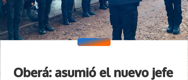 Oberá: asumió el nuevo jefe de la Patrulla Motorizada de la Unidad Regional II