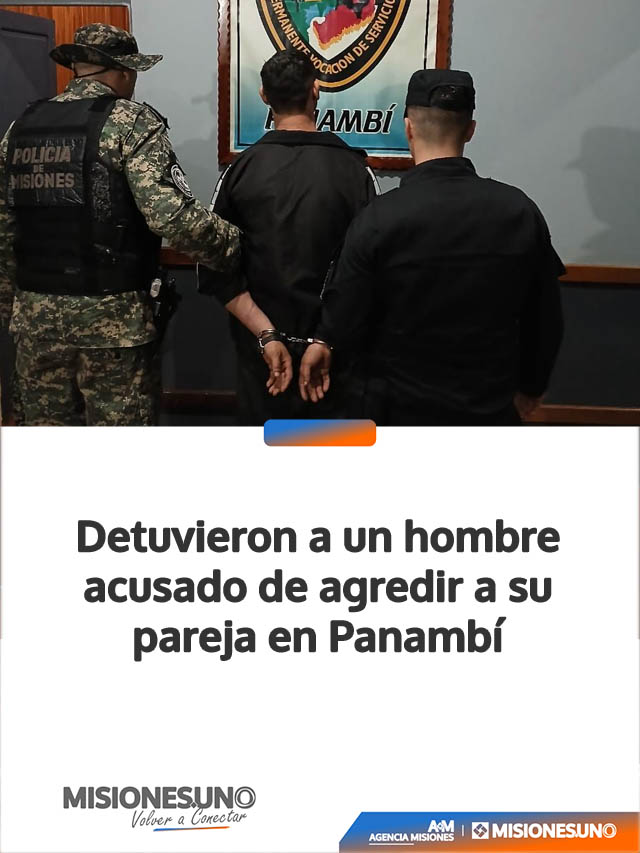 Detuvieron a un hombre acusado de agredir a su pareja en Panambí