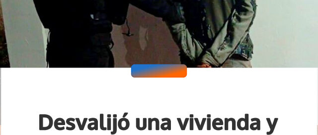 Desvalijó una vivienda y fue detenido con celulares, documentos y combustible robado en San Vicente
