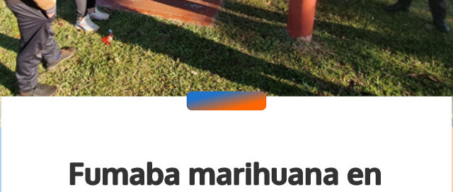 Fumaba marihuana en una plaza infantil, padres alertaron a una patrulla y terminó arrestado en Oberá