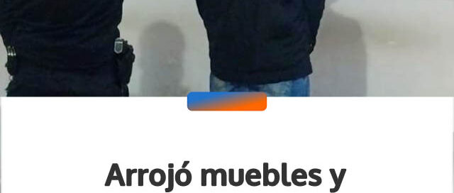 Arrojó muebles y electrodomésticos durante un episodio de violencia familiar y terminó detenido en Posadas