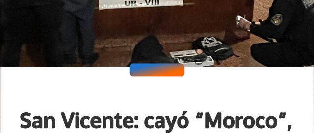 San Vicente: cayó “Moroco”, un delincuente buscado por una seguidilla de robos