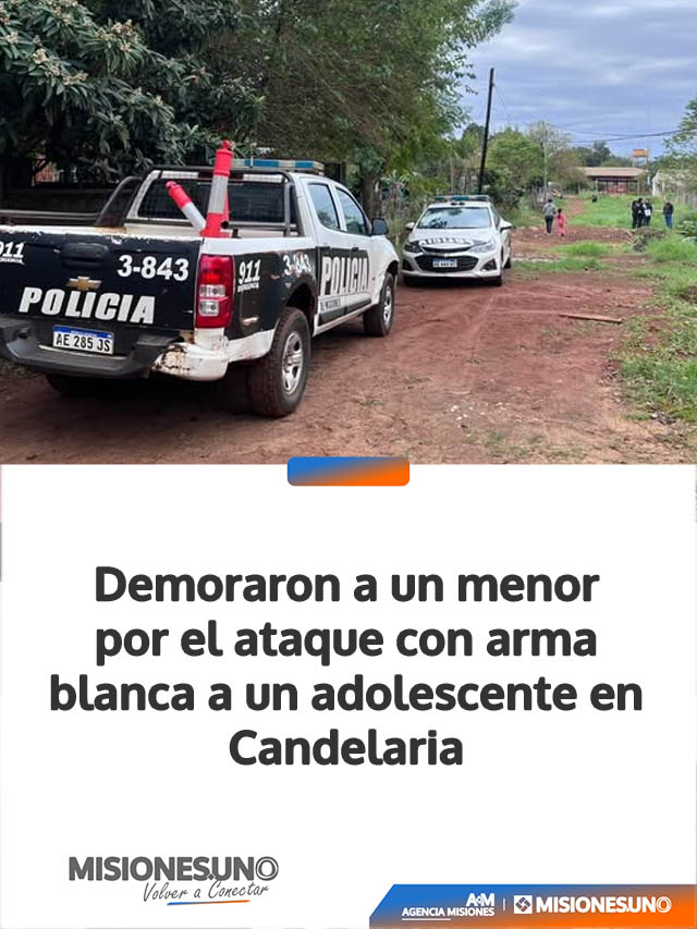 Demoraron a un menor por el ataque con arma blanca a un adolescente en Candelaria