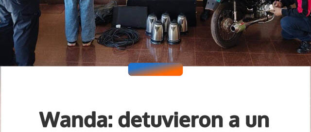 Wanda: detuvieron a un joven y demoraron a un menor por el robo en un establecimiento educativo