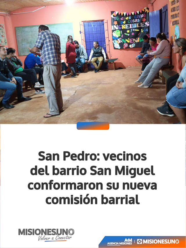 San Pedro: vecinos del barrio San Miguel conformaron su nueva comisión barrial